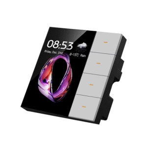 4 gang zigbee wall switches with scene panel gs f3 pro white