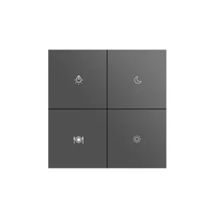 4 Gang N&L PC aluminum - Metal04-ZIG-B(Blackcolor)