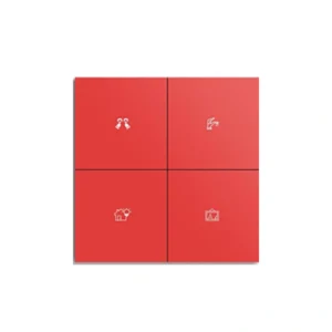 4 Gang N&L PC aluminum - Metal04-ZIG-R(Redcolor)