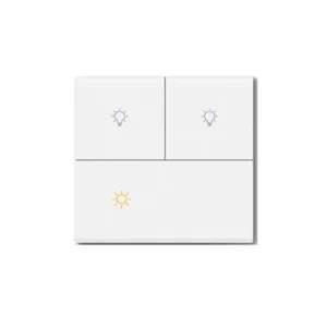 JD5 Zigbee N&L 3 Gang AG tempered - JD5GDN3-Glass-white