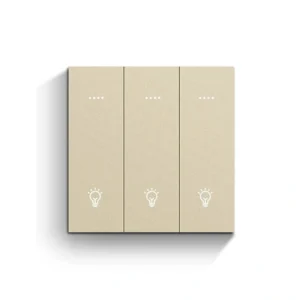 M6 series Zigbee - N&L 3-Gang - GS-M603-Yellow