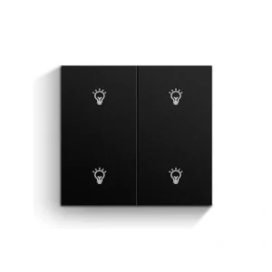 M6 series Zigbee - N&L 4-Gang - GS-M604-Black